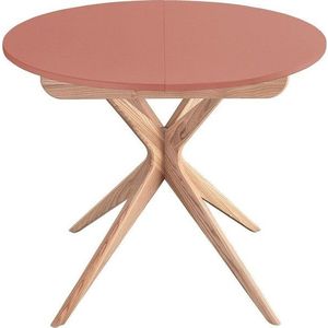 Kulatý rozkládací jídelní stůl s přídavnou deskou ø 90 cm Jubi – Ragaba obraz