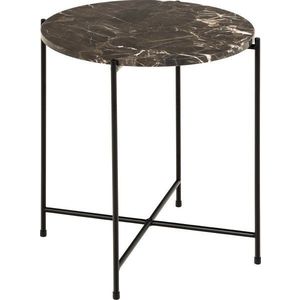 Kulatý odkládací stolek s mramorovou deskou ø 42 cm Avila – Actona obraz