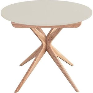 Kulatý rozkládací jídelní stůl s přídavnou deskou ø 90 cm Jubi – Ragaba obraz