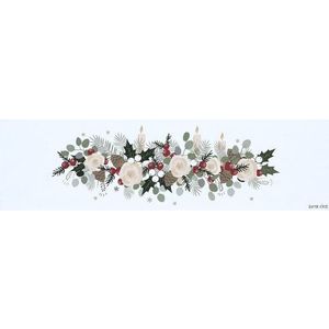 Bavlněný běhoun na stůl s vánočním motivem 40x140 cm Fir Branches – Butter Kings obraz
