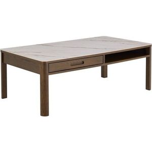 Béžový/tmavě hnědý konferenční stolek s keramickou deskou 70x130 cm Southampton – Actona obraz