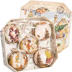 Papírové vánoční koule v sadě 5 ks ø 7, 5 cm Christmas Memory – Casa Selección obraz