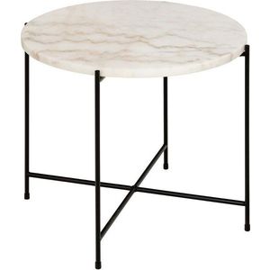 Kulatý odkládací stolek s mramorovou deskou ø 52 cm Avila – Actona obraz