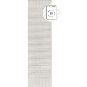 Bílý pratelný běhoun z žinylky 60x240 cm Elton – Flair Rugs obraz