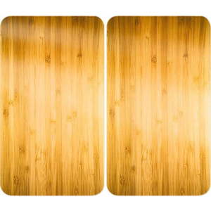 Kryty na sporák z tvrzeného skla v sadě 2 ks 52x30 cm Wooden – Maximex obraz