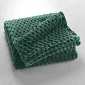 Zelená deka z mikroflanelu 125x150 cm Mini Frosty – douceur d'intérieur obraz
