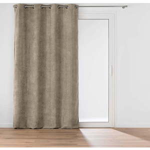 Světle hnědý závěs z žinylky 140x260 cm Leo – douceur d'intérieur obraz