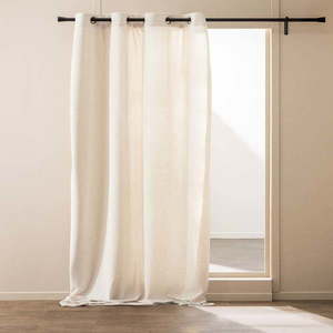 Krémový závěs z materiálu bouclé 140x260 cm Winona – douceur d'intérieur obraz