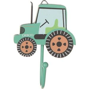 Zelený nástěnný háček Tractor – Sass & Belle obraz