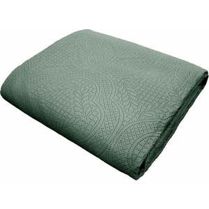 Zelený set přehozu a povlaku na polštář z mikrovlákna 220x240 cm Romane – douceur d'intérieur obraz