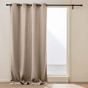 Hnědý manšestrový termo závěs 140x260 cm Madison – douceur d'intérieur obraz