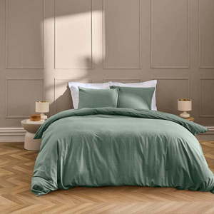 Zelené povlečení na dvoulůžko/prodloužené 240x220 cm Linella – douceur d'intérieur obraz