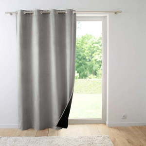 Šedý sametový termo závěs 140x260 cm Polarchic – douceur d'intérieur obraz