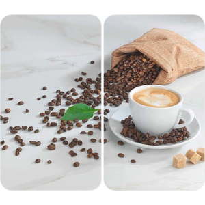 Kryty na sporák z tvrzeného skla v sadě 2 ks 52x30 cm Café Aromatica – Maximex obraz