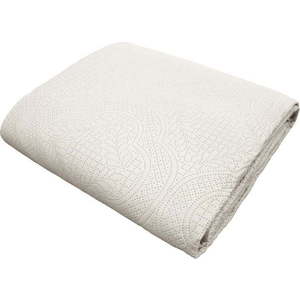 Krémový set přehozu a povlaku na polštář z mikrovlákna 240x260 cm Romane – douceur d'intérieur obraz