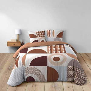 Bavlněné povlečení na dvoulůžko/prodloužené v terakotové barvě 240x220 cm Gemma – douceur d'intérieur obraz
