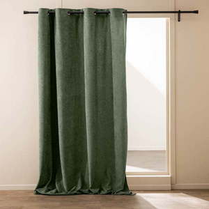 Zelený závěs z materiálu bouclé 140x260 cm Winona – douceur d'intérieur obraz