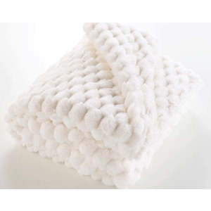Krémová deka z mikroplyše 180x220 cm Frosty – douceur d'intérieur obraz