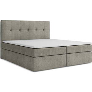 Šedá boxspring postel s úložným prostorem 140x200 cm Palta – Makamii obraz