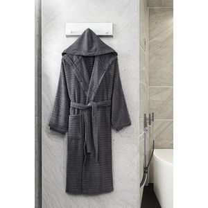 Tmavě šedý bavlněný župan velikost S/M – Mila Home obraz