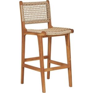 Barová židle z teakového dřeva v přírodní barvě (výška sedáku 60 cm) Derby – House Nordic obraz