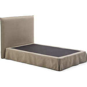 Taupe čalouněná jednolůžková postel 90x200 cm Jaira – Kave Home obraz