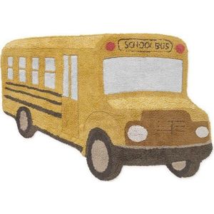 Okrově žlutý pratelný/ručně tkaný bavlněný dětský koberec 90x130 cm School Bus – Lorena Canals obraz