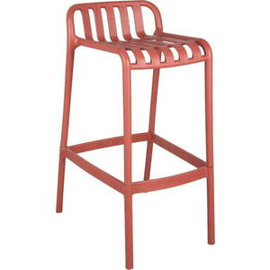 Červená plastová barová židle (výška sedáku 76 cm) Chanza – Leitmotiv obraz