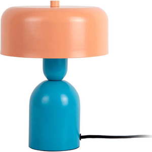 Modrá/oranžová stolní lampa (výška 24 cm) Double Funky – Leitmotiv obraz
