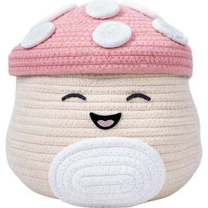Béžový látkový dětský koš na hračky ø 23x22 cm Fizz Malcolm – SQUISHMALLOWS obraz