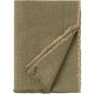 Khaki bavlněná deka 130x180 cm Handloom – Lorena Canals obraz