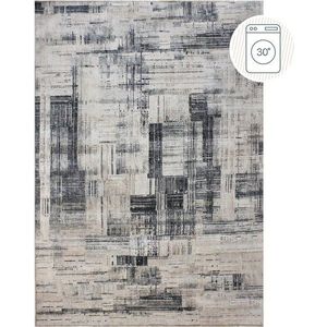 Šedý pratelný koberec 152x230 cm Silas Abstract – Flair Rugs obraz
