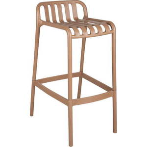 Béžová plastová barová židle (výška sedáku 76 cm) Chanza – Leitmotiv obraz