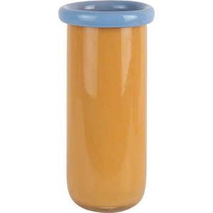 Skleněná váza v hořčicové barvě (výška 30, 5 cm) Plegado – PT LIVING obraz