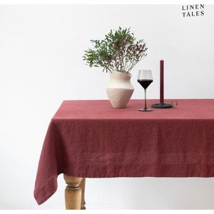 Lněný ubrus 140x200 cm Marsala – Linen Tales obraz