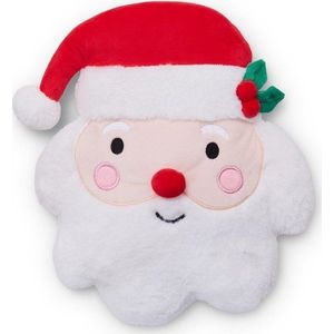 Plyšový dekorační polštář s vánočním motivem 38x32 cm Christmas Santa – Catherine Lansfield obraz