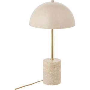 Béžová stolní lampa s kovovým stínidlem (výška 45 cm) Sheffield – House Nordic obraz