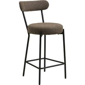 Hnědá čalouněná barová židle (výška sedáku 65 cm) Badalona – House Nordic obraz