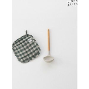 Lněná chňapka Forest Green Gingham – Linen Tales obraz