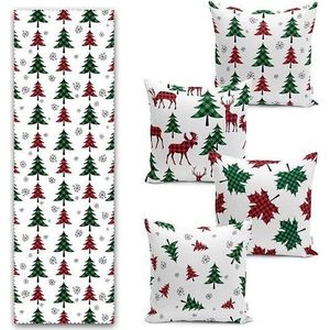Set povlaků na polštář a běhounu 5 ks Tartan – Mila Home obraz