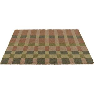 Rohožka z kokosového vlákna 40x60 cm Pink and Blue Check – Artsy Doormats obraz