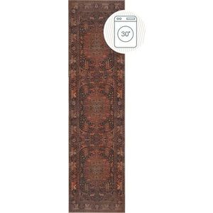 Vínový pratelný běhoun 60x230 cm Nico Global – Flair Rugs obraz