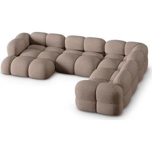 Hnědá rohová pohovka (pravý roh/do "U") Loretto – Cosmopolitan Design obraz