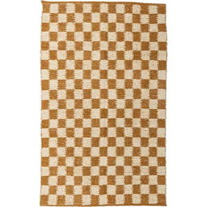 Béžový/jantarový bavlněný koberec 140x200 cm Chola – Bloomingville obraz