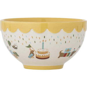 Žlutá/krémová dětská miska z kameniny ø 13, 5 cm Celebrate – Bloomingville Mini obraz