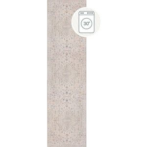 Krémový pratelný běhoun 60x230 cm Teo Traditional – Flair Rugs obraz