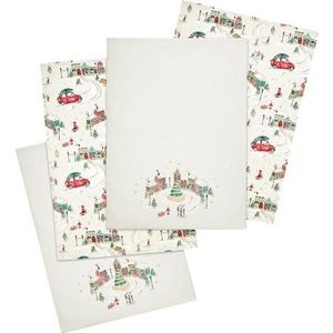 Bavlněné utěrky v sadě 4 ks 50x70 cm Christmas Town – Catherine Lansfield obraz