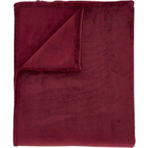 Červená deka z mikroplyše 130x170 cm Raschel Velvet – Catherine Lansfield obraz
