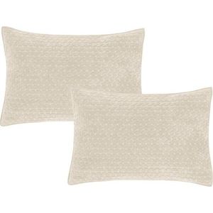 Povlaky na polštáře v sadě 2 ks 50x75 cm Attica Velvet Embroidered – Bianca obraz
