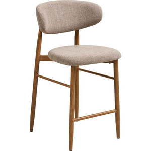 Béžová/v přírodní barvě čalouněná barová židle (výška sedáku 65 cm) Levanto – House Nordic obraz